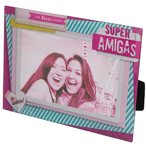 PORTA RETRATO RETANGULAR SUPER AMIGAS 10x15 - UATT