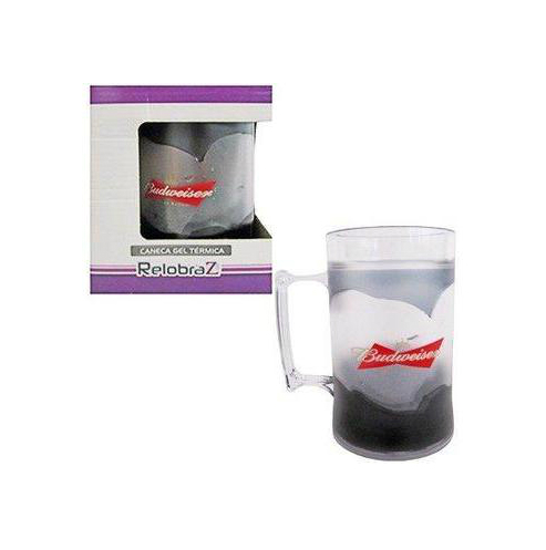 CANECA TÉRMICA GEL BUDWEISER COLOR/CRISTAL